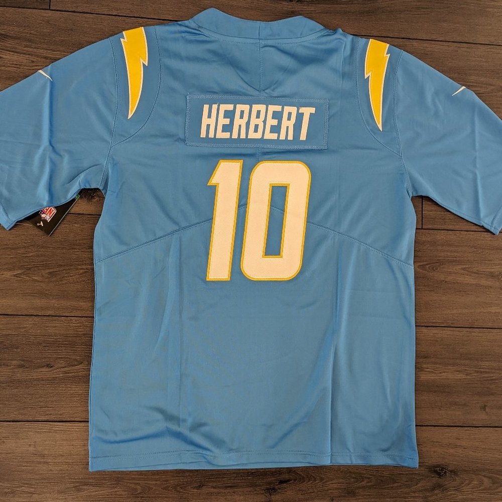 Justin Herbert #10 Los Angeles Chargers Powder Blue Game Jersey